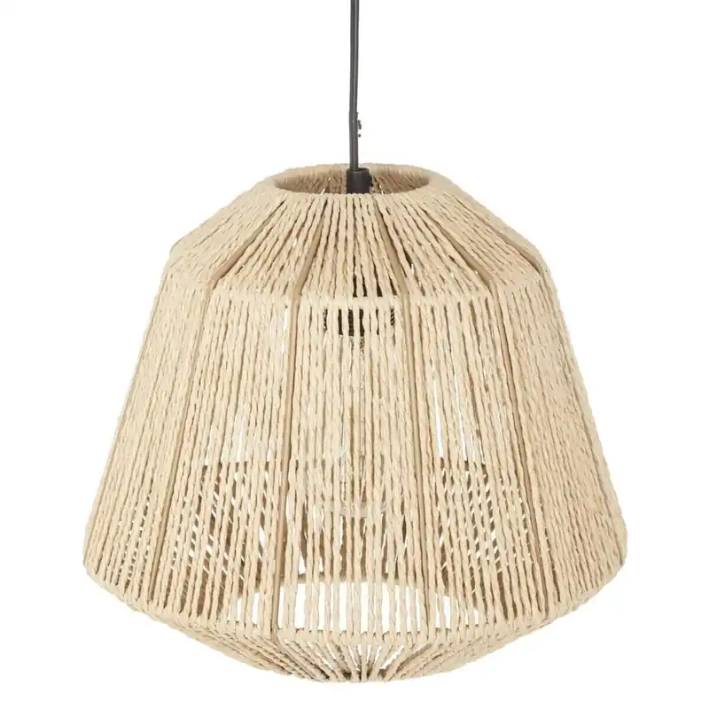 Well Home - Lámpara de Techo Rústica añade un toque cálido a tu hogar con esta pantalla de cuerda Ø29 cm
