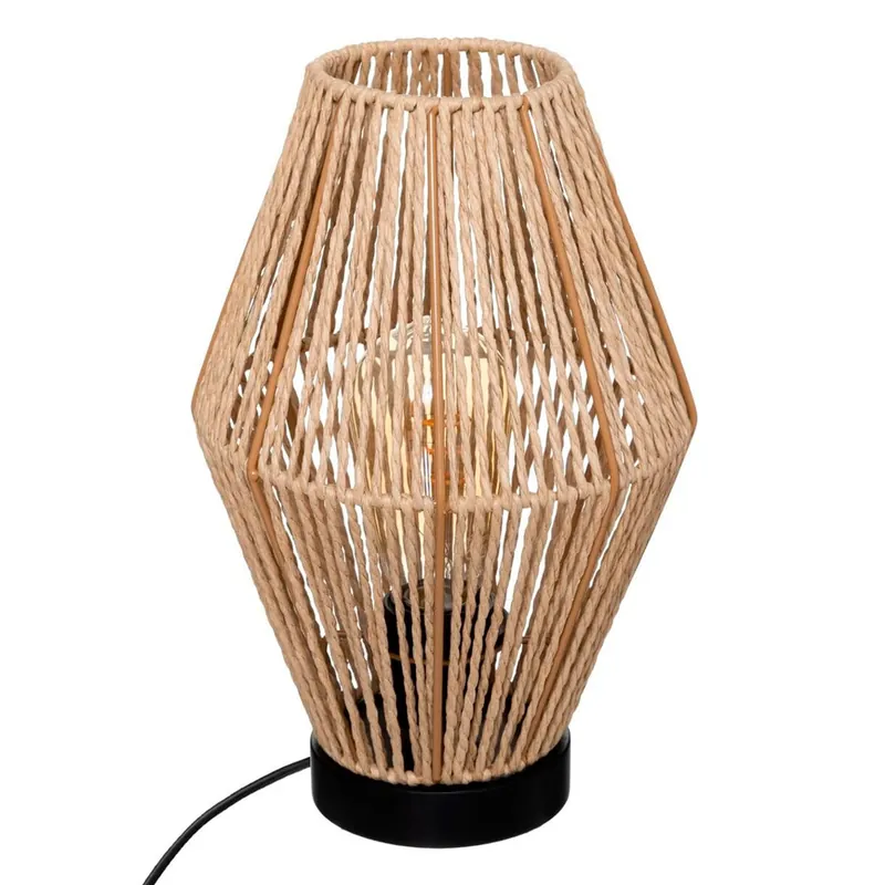 WELL HOME - Lámpra de sobremesa 'Aissa Nature' estructura metálica