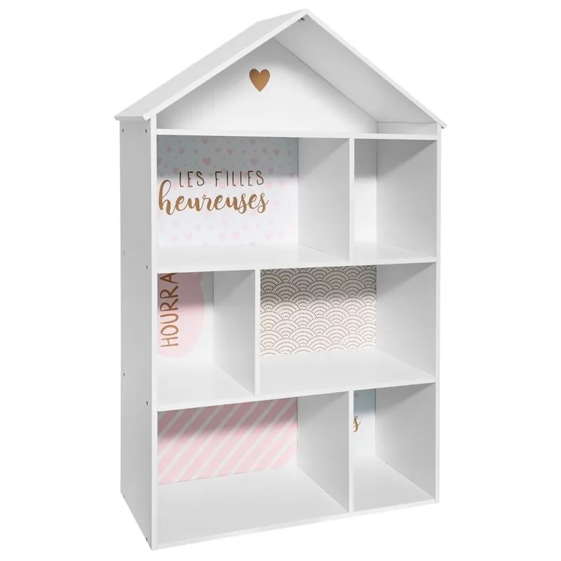 WELL HOME - Librería infantil color rosa Atmosphera.