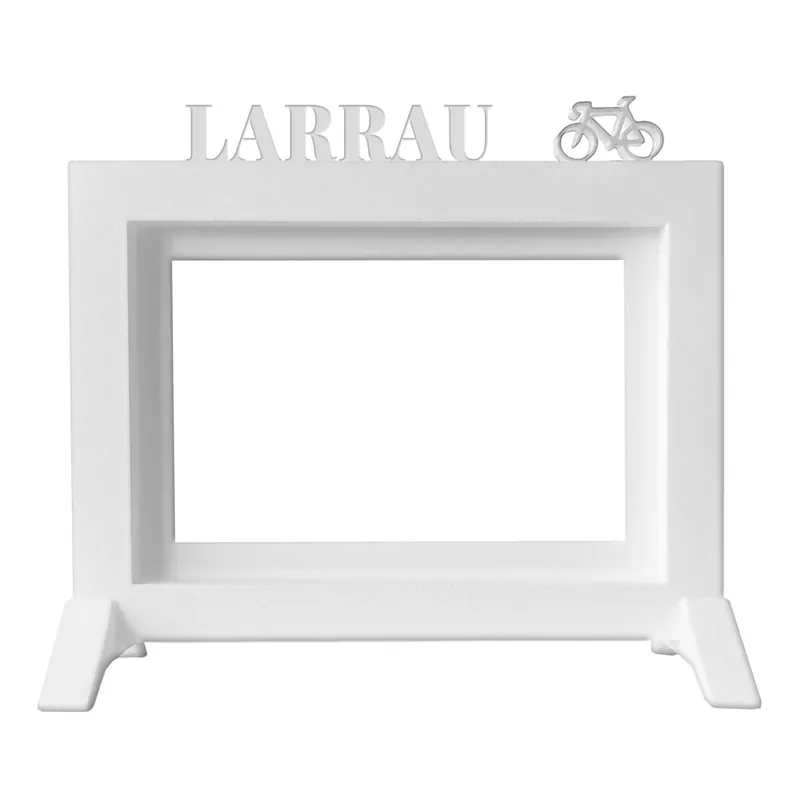 Well Home - Marco de Fotos de Mesa o Pared / Modelo ''LARRAU'' / Tamaño del marco 20,5x13,5x1,5 para Fotos de 10x15 / Color Blanco