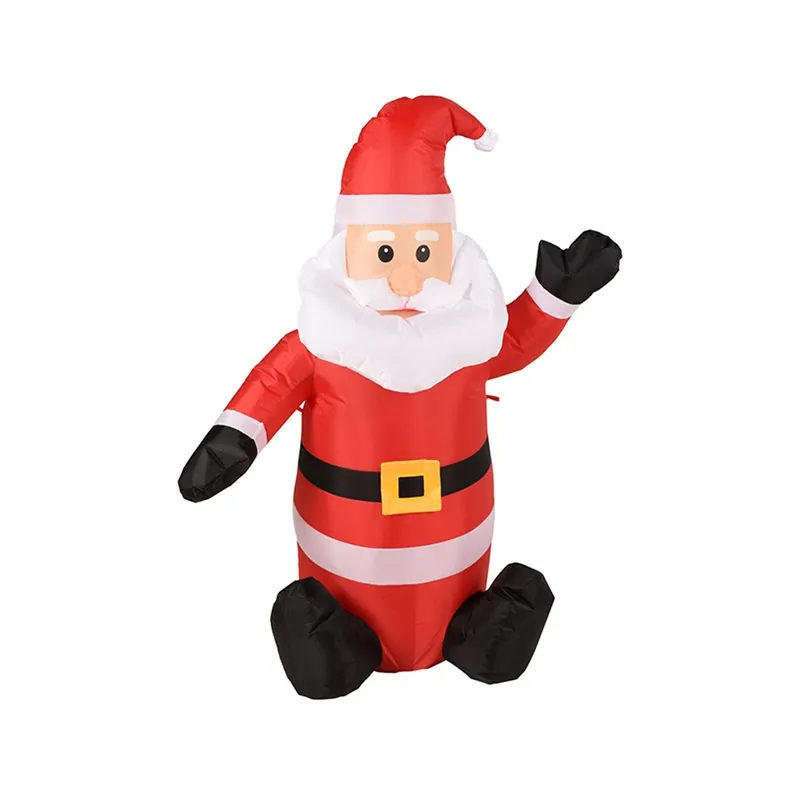 Well Home Papa Noel Inflable con luces LED 120x85x45cm - Decoración