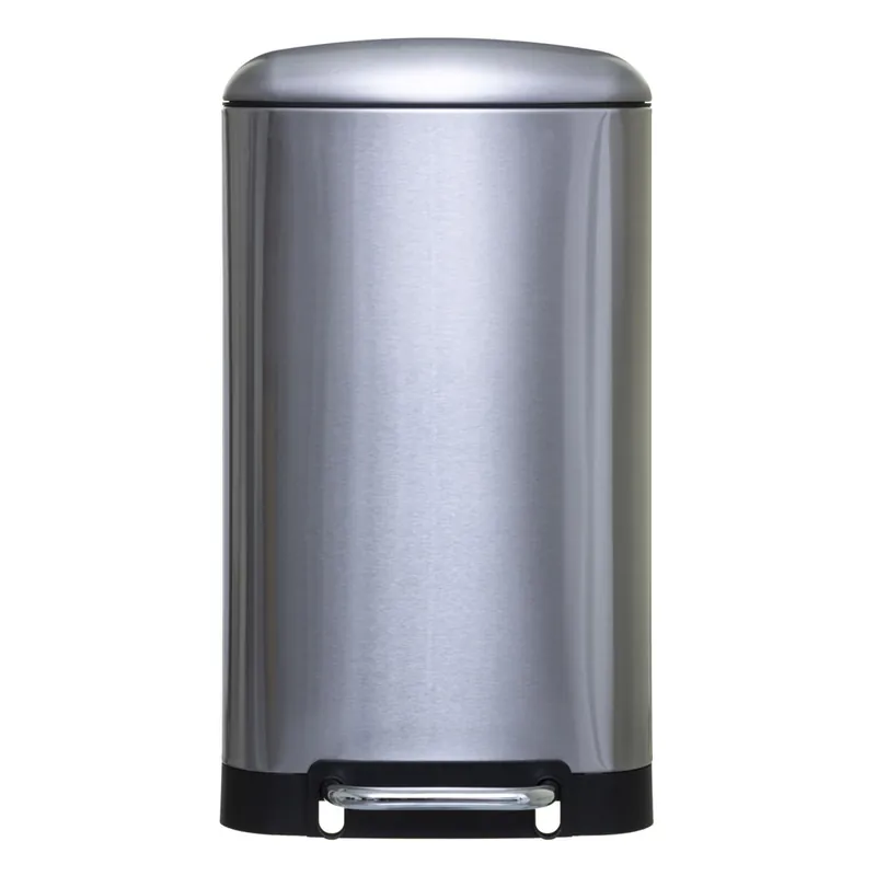WELL HOME - Papelera - cubo de basura con pedal de metal