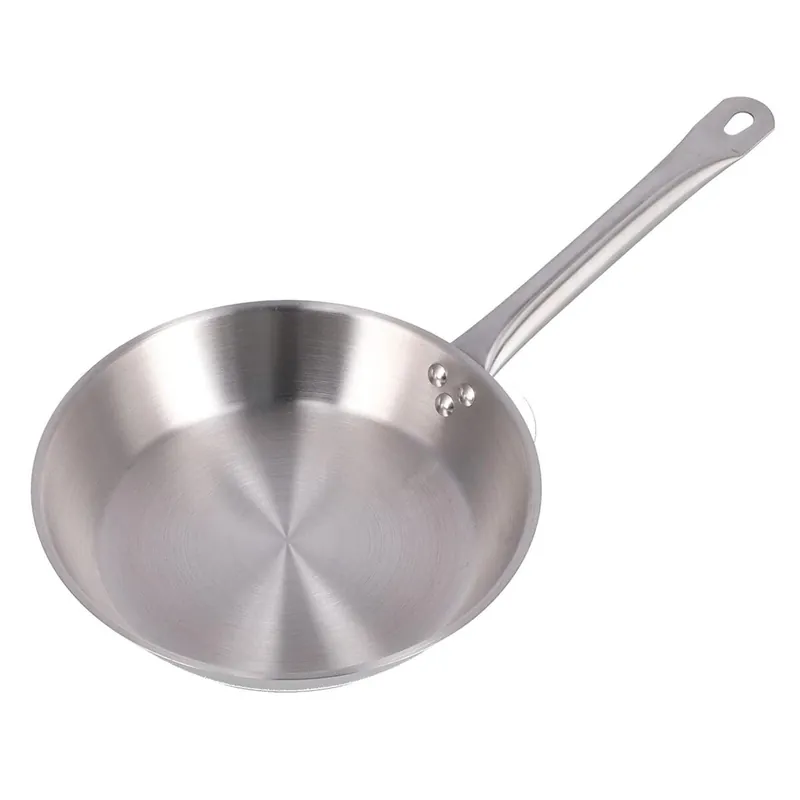 Well Home Sartén Ø28x5cm en Acero inoxidable, Apta para inducción y SIN antiadherente - Cocina
