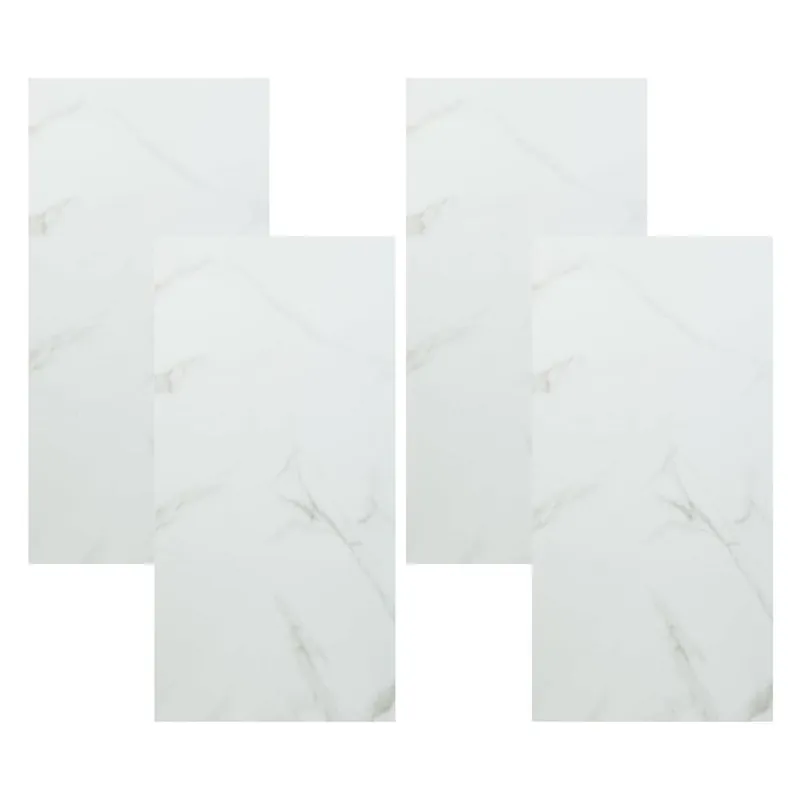 Well Home Set de 4 paneles decorativos 60x30cm de PVC efecto mármol - Decoración