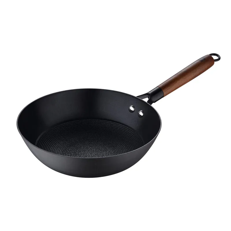 Wok Ø24x7,5cm en hierro prensado con recubrimiento cerámico MasterPRO - Cocina