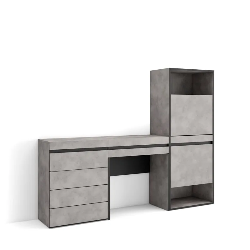 Zapatero, Armario zapatos botas, 187x35x145cm, Dormitorio, habitación, Cómoda, Cajonera, Tocador, Estilo Moderno, Blanco - Muebles