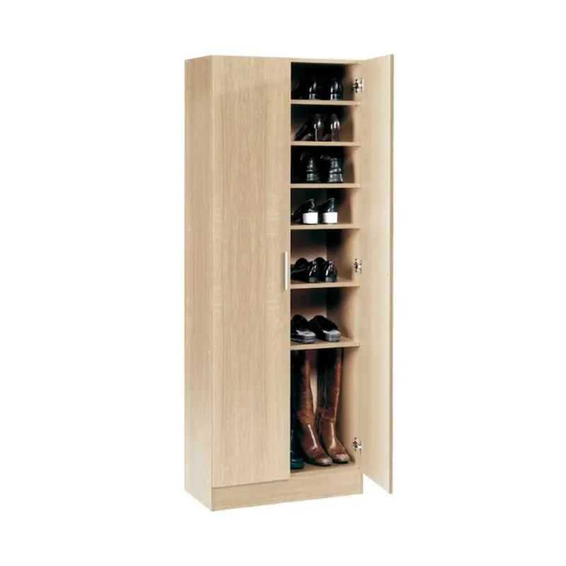 Zapatero Khari 2 puertas 7 niveles blanco 171x59,8x35 cm - Muebles