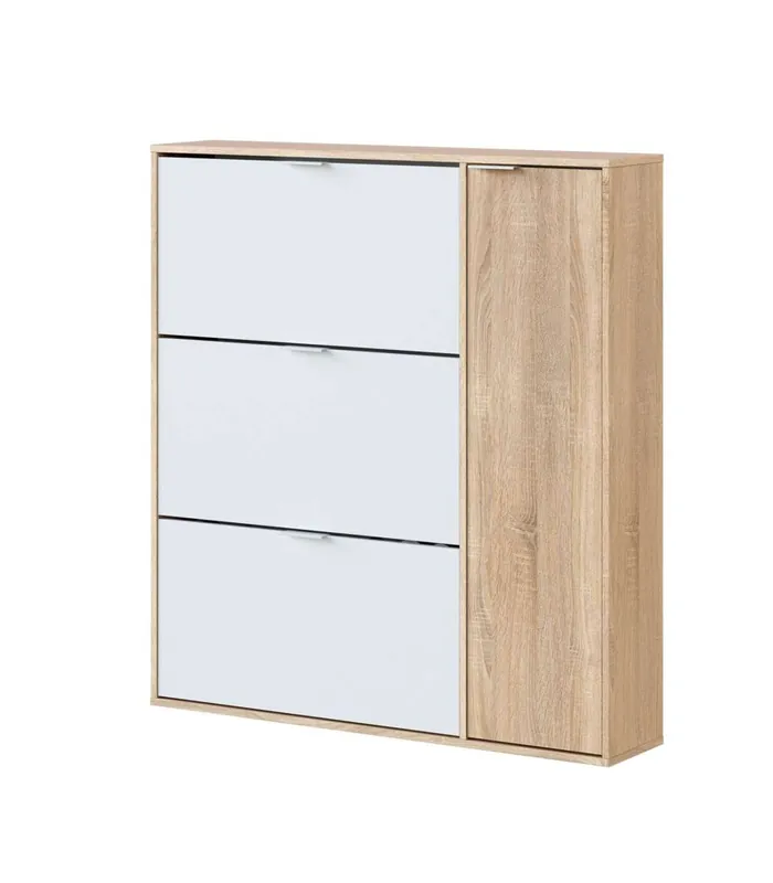 Zapatero con 4 puertas moderno y funcional para calzado - Muebles