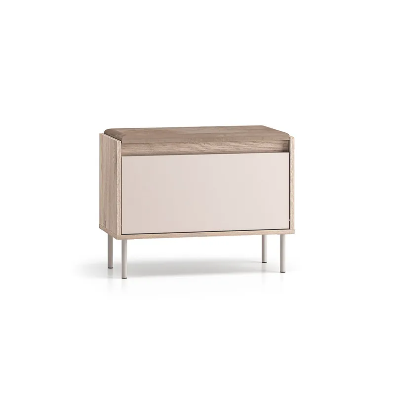 Zapatero de 1 puerta Alos Cashmere y Madera - Muebles