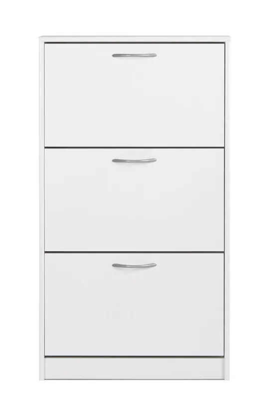 Zapatero DRESDE 3 trampones color blanco - Muebles