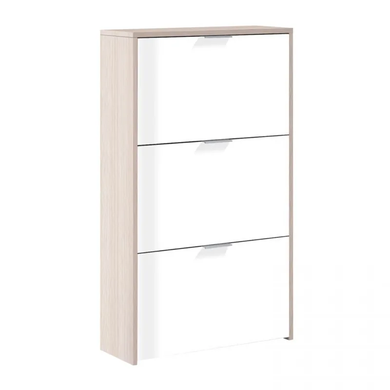 Zapatero Snow Roble - Blanco 60 x 113 x 22 cm