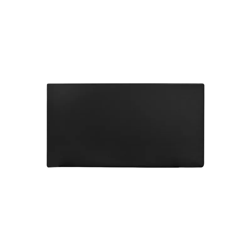 Cabecero tapizado de polipiel liso en color negro de 90x80cm - Inicio