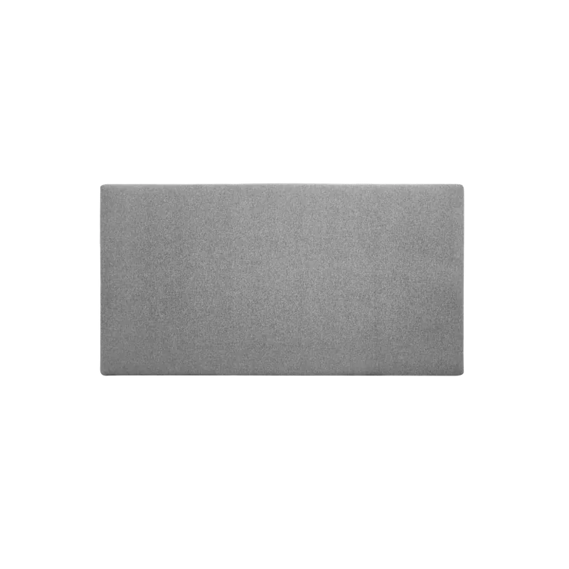 Cabecero tapizado de poliester liso en color gris de 90x80cm - Dormitorio