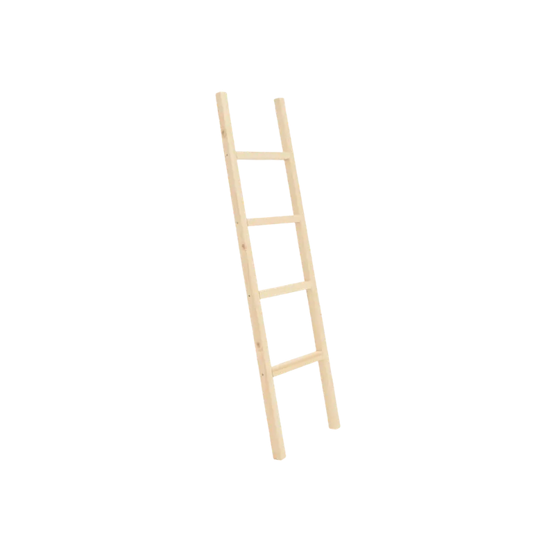Escalera de madera maciza en tono natural de 150x41cm - Accesorios