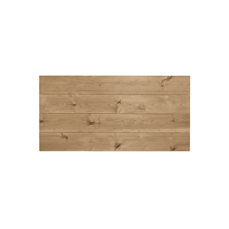 Cabecero de madera maciza en tono roble oscuro de 80x60cm - Dormitorio