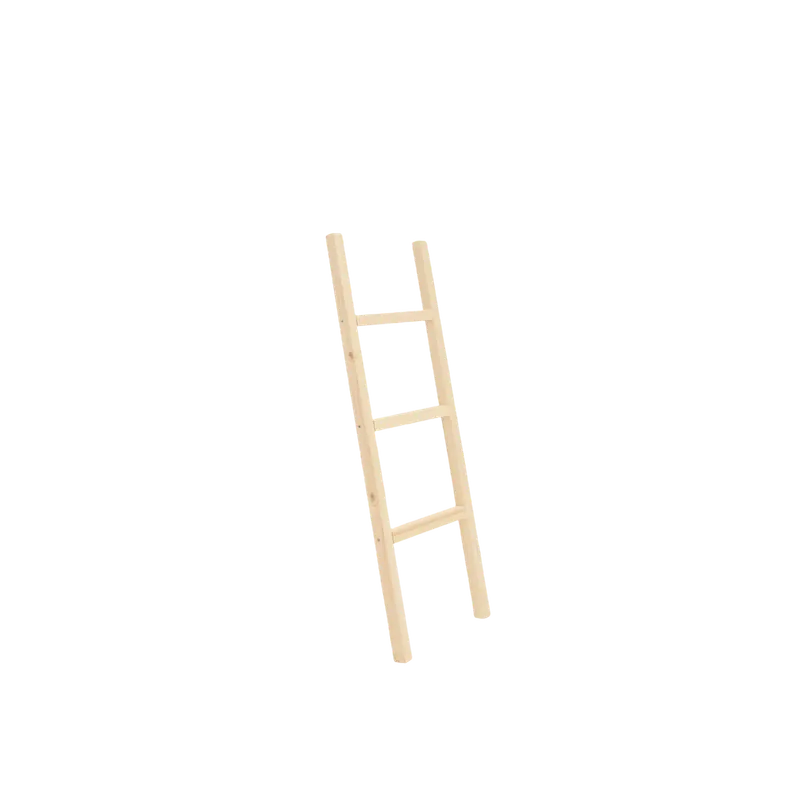 Escalera de madera maciza en tono natural de 118x41cm - Accesorios