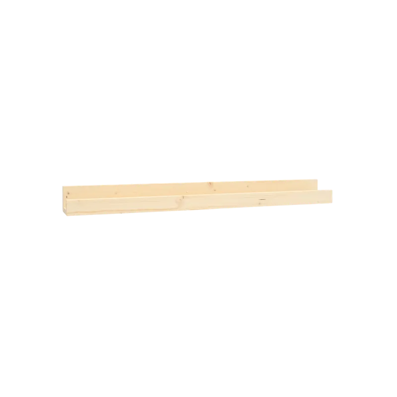 Estante de madera maciza flotante tono natural 50cm - Estanterías