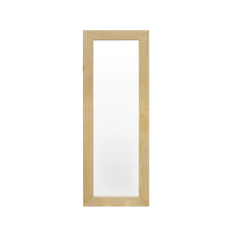 Espejo de madera maciza tono natural de 66x86cm - Espejos