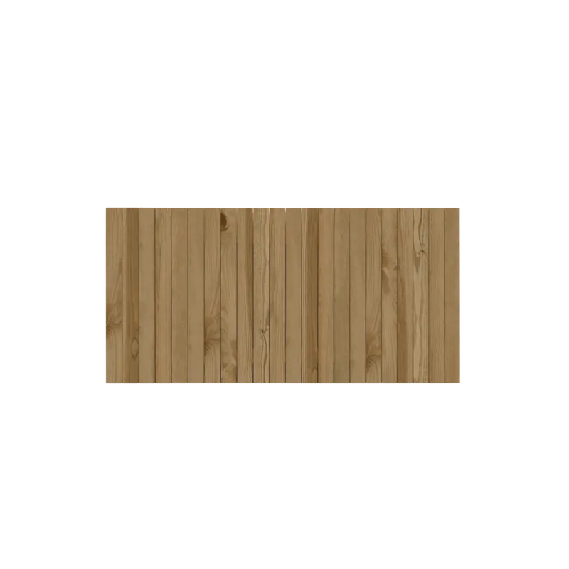 Cabecero de madera maciza en tono roble oscuro de 100x60cm - Dormitorio