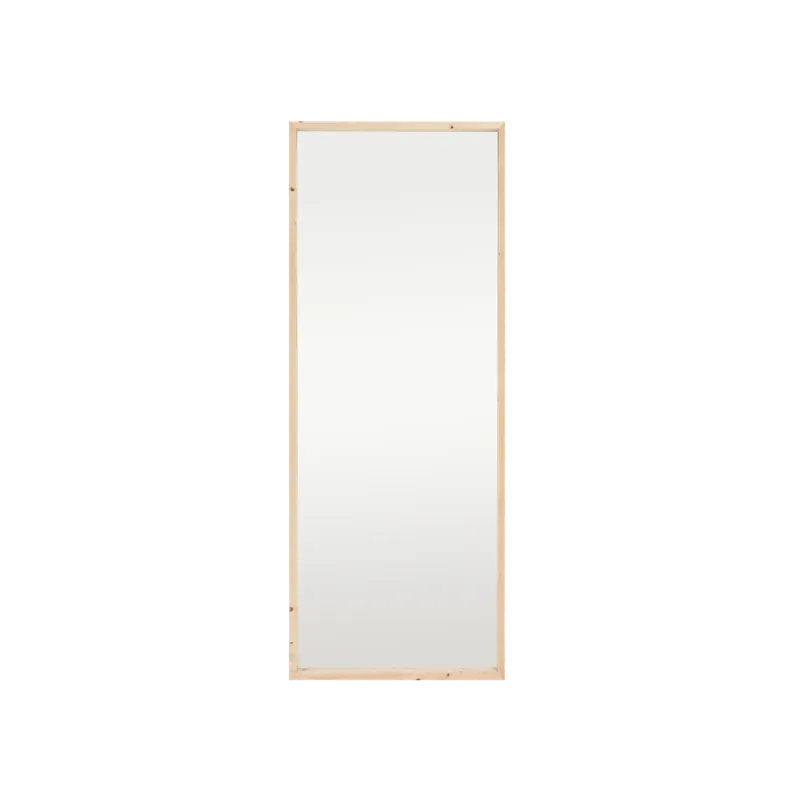 Espejo efecto madera maciza tono natural de 160x60cm - Espejos