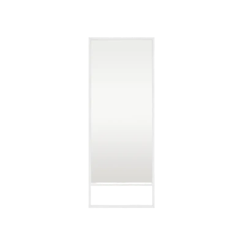 Espejo efecto madera maciza tono blanco de 160x60cm - Espejos