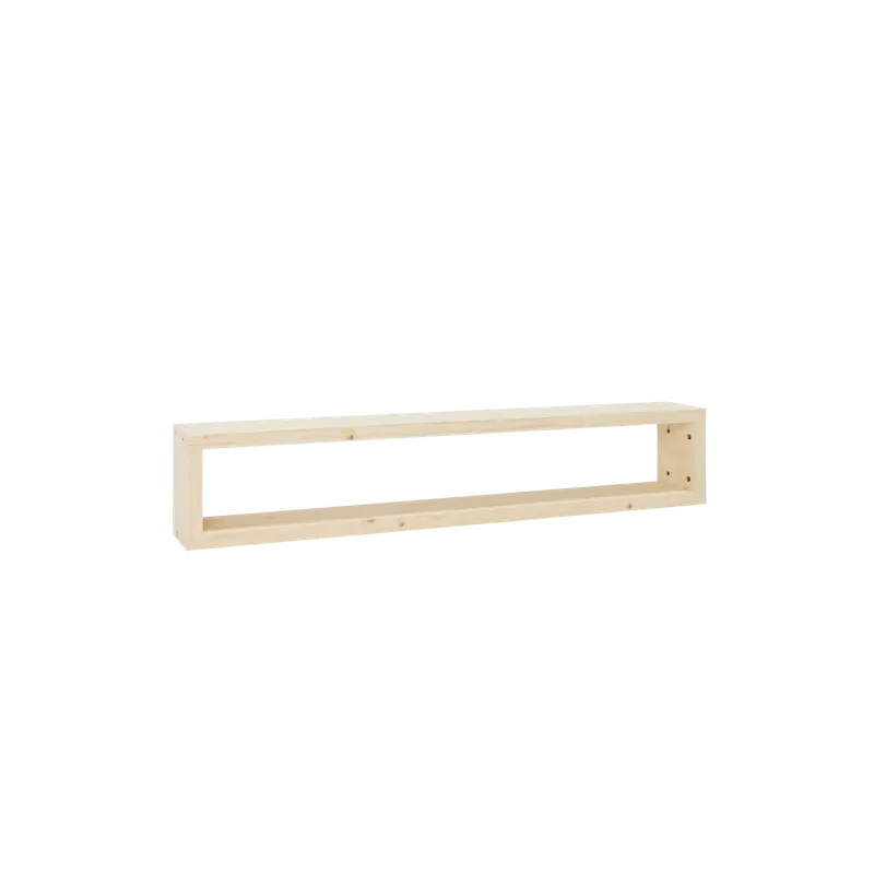 Mueble de TV de madera maciza en tono natural de 120x30cm - Muebles TV