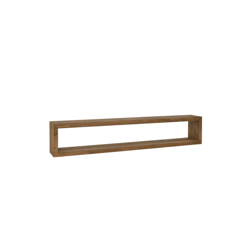 Mueble de TV de madera maciza en tono roble oscuro de 120x30cm - Muebles TV
