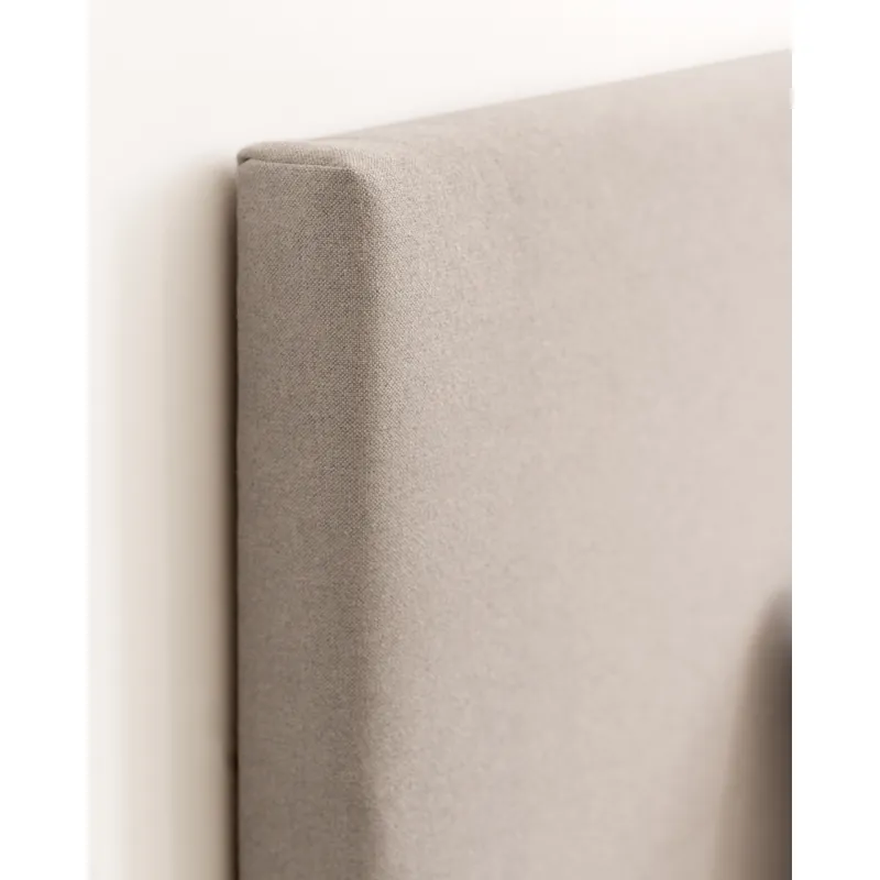 Cabecero tapizado de algodón en color gris de 90x80cm - Dormitorio