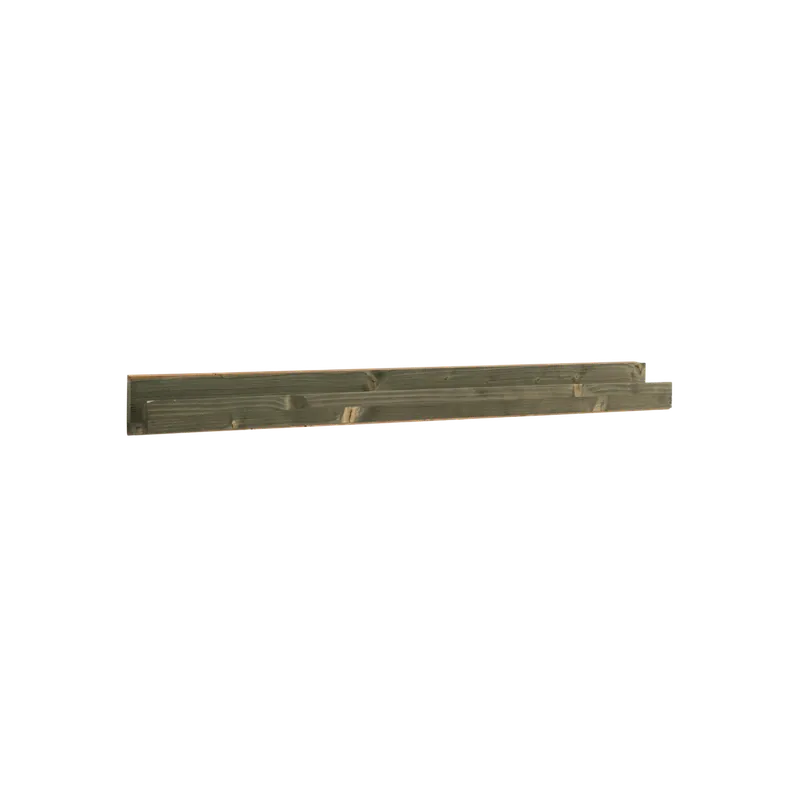 Estante de madera maciza flotante tono verde 50cm - Estanterías