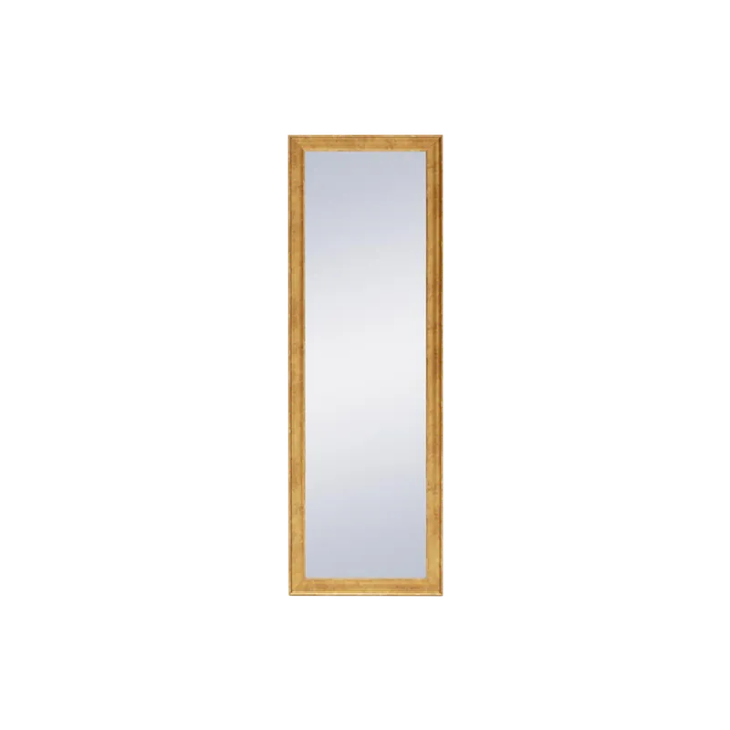 Espejo de madera maciza en acabado dorado con forma rectangular de 60x80cm - Espejos