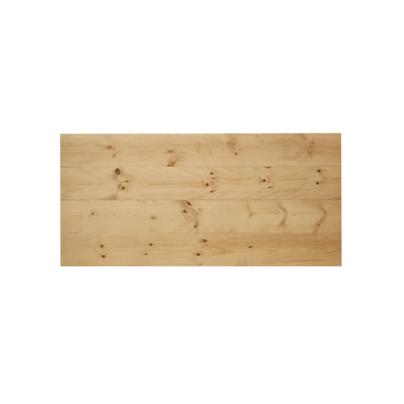 Cabecero de madera maciza en tono roble medio de 80x60cm - Inicio