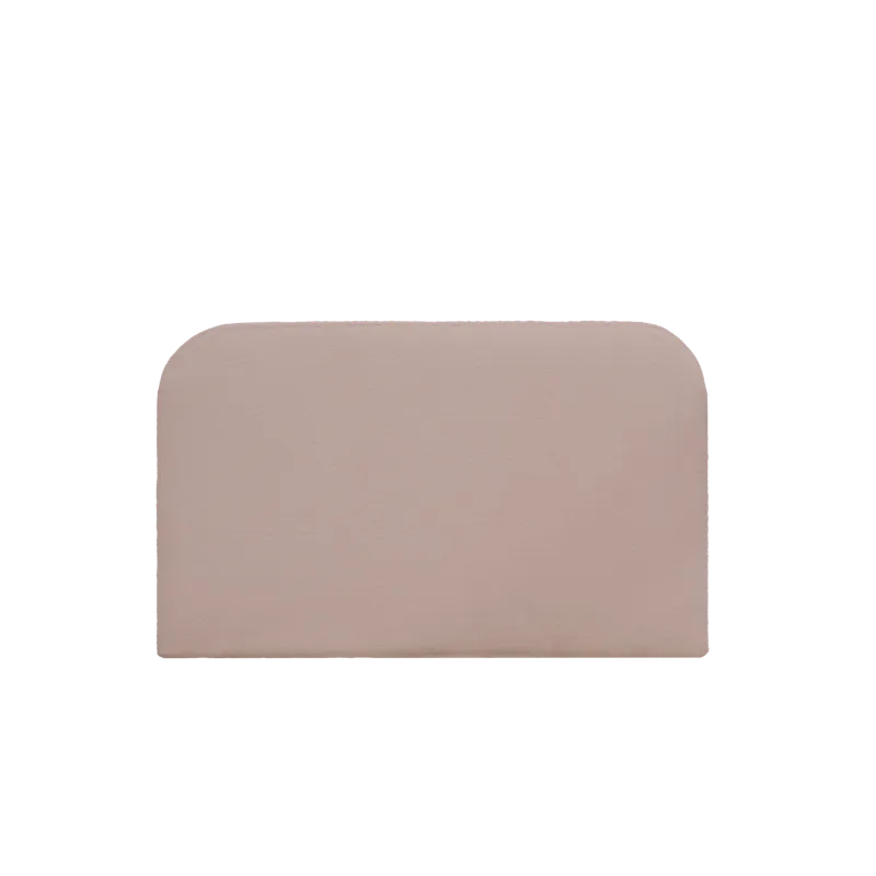 Cabecero tapizado desenfundable de bouclé rosa de 120x110cm - Cabeceros