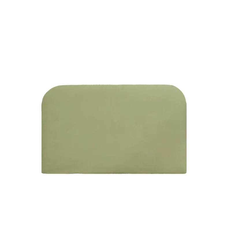 Cabecero tapizado desenfundable de pana lima de 120x110cm - Cabeceros