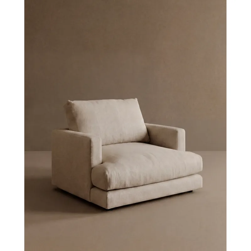 Sillón tono beige de 105cm - Inicio