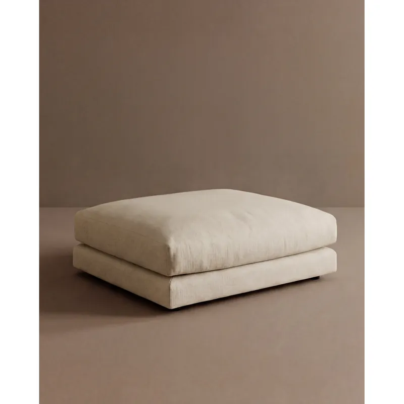 Puff beige de 97x78cm - Inicio