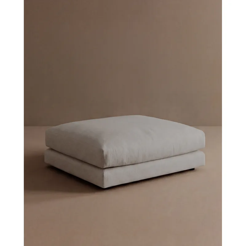 Puff gris claro de 97x78cm - Inicio