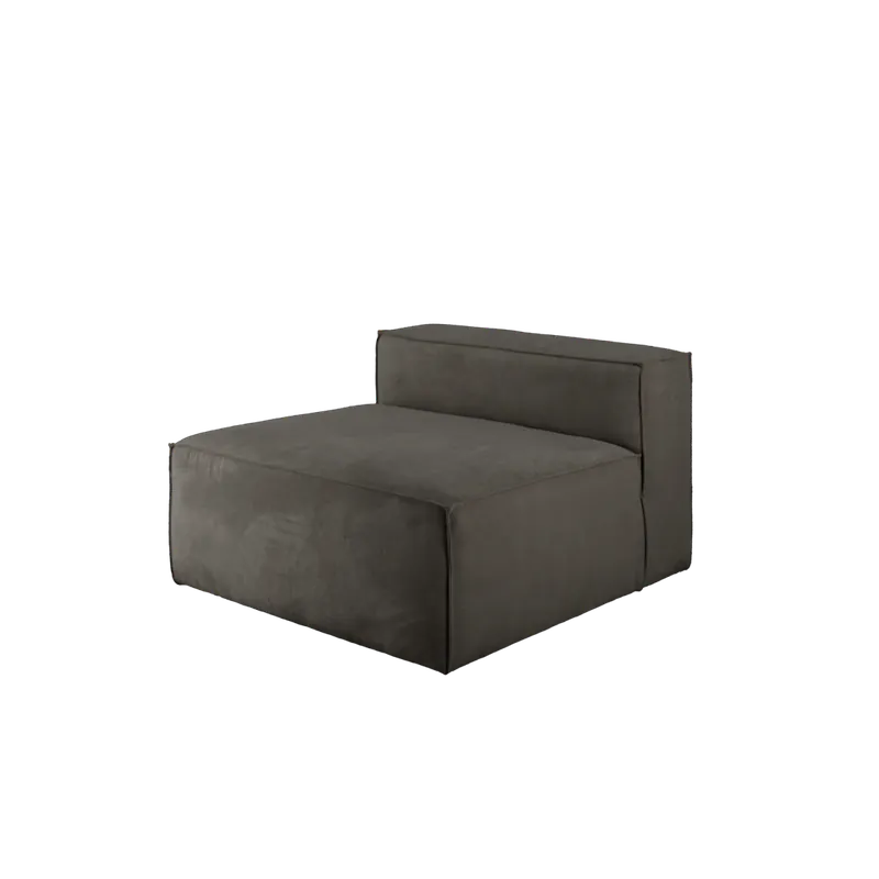 Sillón de pana color gris oscuro de 110x90cm - Inicio