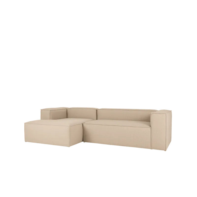 Sofá de 4 plazas con chaise longue izquierdo color beige de 250x175cm - Inicio