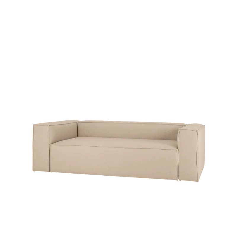 Sofá de 3/4 plazas color beige de 210x110cm - Inicio