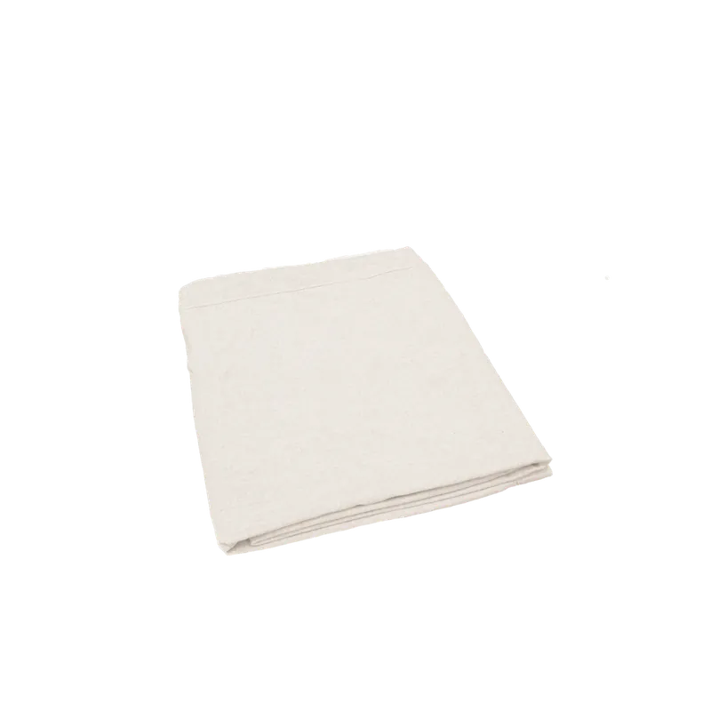 Funda para sofá fondo largo de algodón y lino color blanco de 200x170cm - Mobiliario