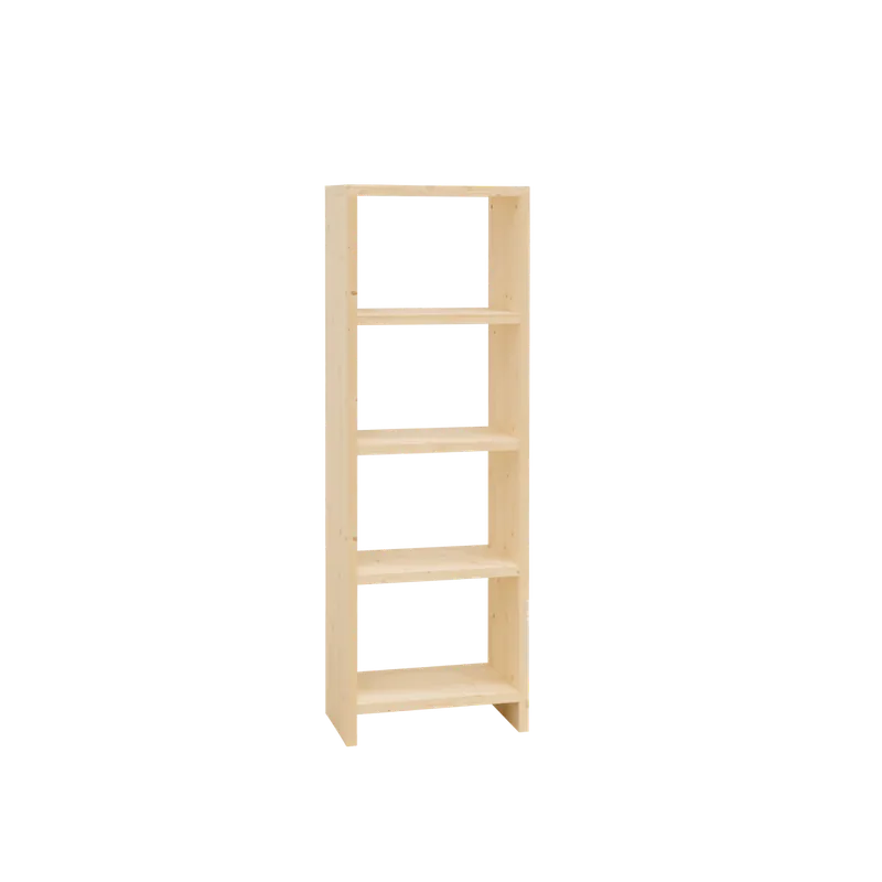 Estantería de madera maciza tono natural de 180x60cm - Inicio