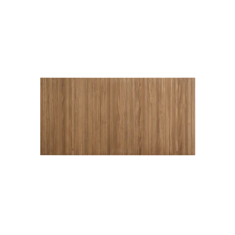 Cabecero ranurado de madera maciza tono roble oscuro de 81x60cm - Dormitorio