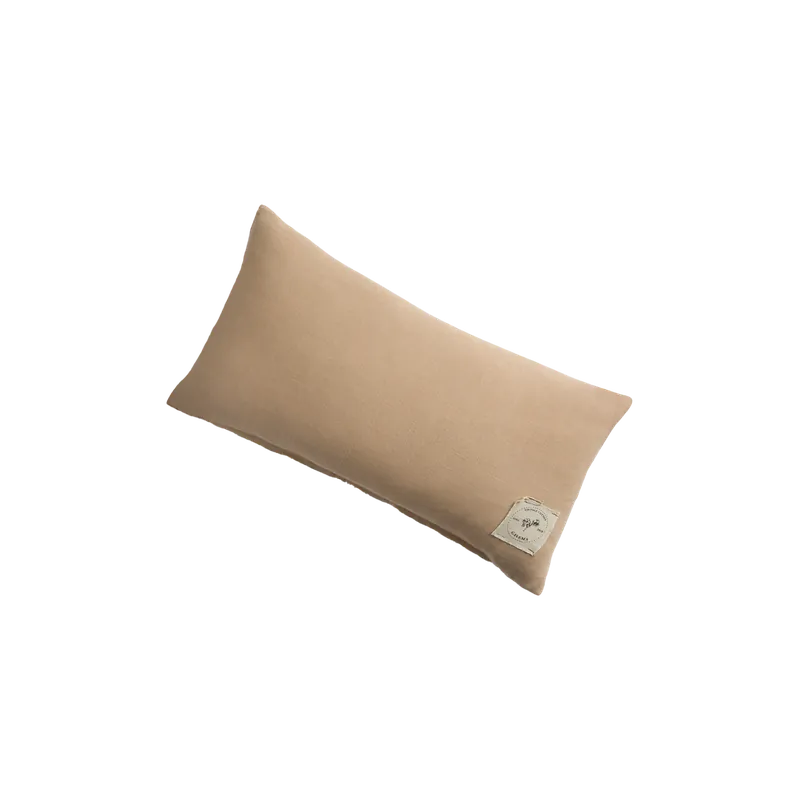 Funda de cojín de algodón vintage color beige de 30x60cm - Accesorios