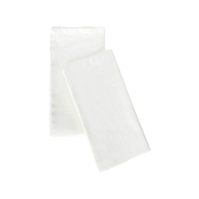 Set de 2 servilletas de algodón blanco de 45x45cm - Accesorios