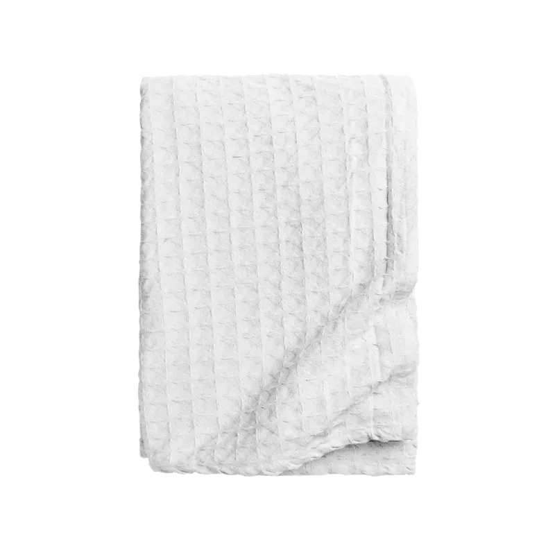 Colcha de algodón nido de abeja color blanco de 180x260cm - Envío rápido