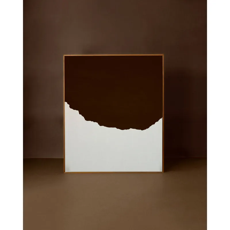 Cuadro marrón decorativo sobre algodón con bastidor de madera pintado artesanalmente con pintura al óleo de 80x60cm - Inicio