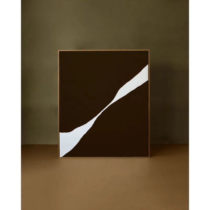 Cuadro marrón decorativo sobre algodón con bastidor de madera pintado artesanalmente con pintura al óleo de 80x60cm - Inicio