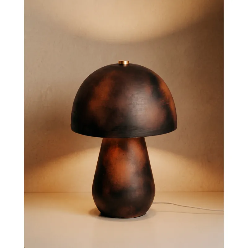Lámpara de mesa de metal color negro de 36cm - Inicio