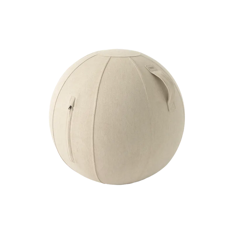 Pelota de fitness de color crudo de 65cm - Accesorios