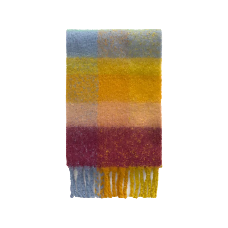 Bufanda de color mostaza de 185cm - Inicio